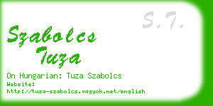 szabolcs tuza business card